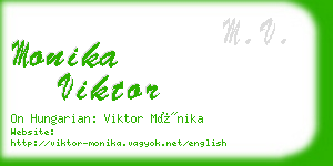 monika viktor business card